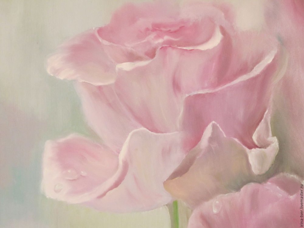 Кристина Пирекеева пионы мастихином