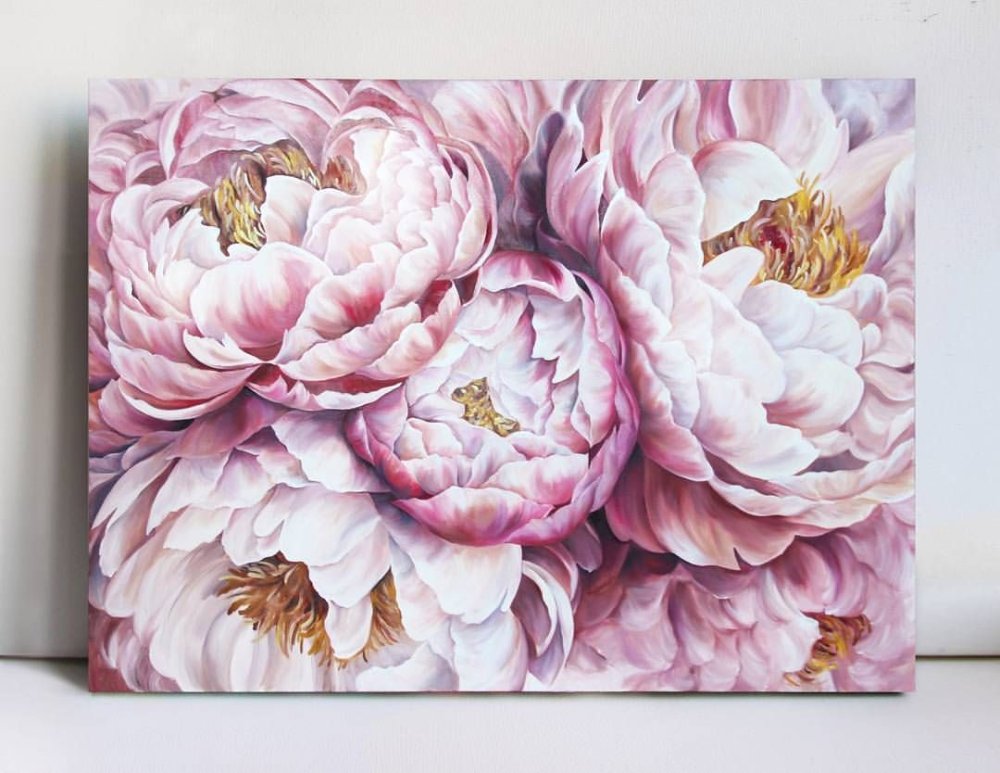 Пионы 40х50 Schreiber