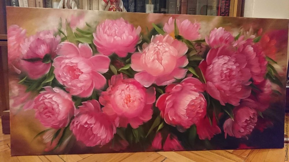 Розовые розы акварель