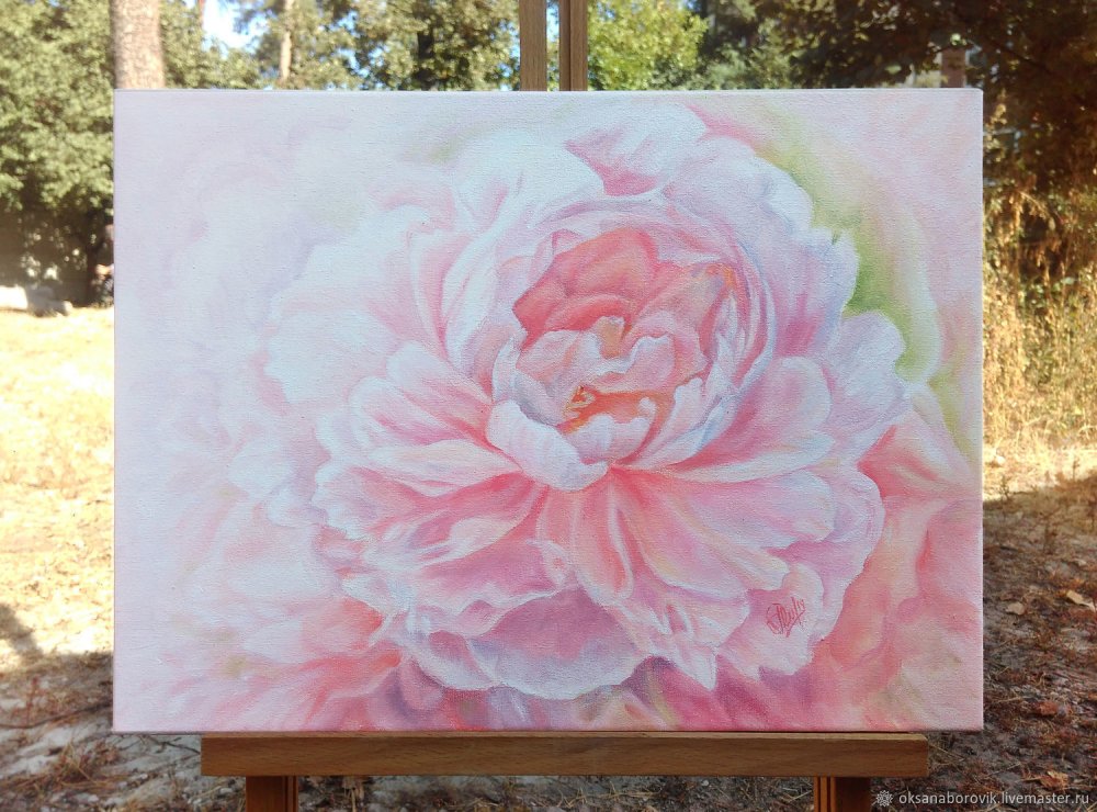 Пионы акварель