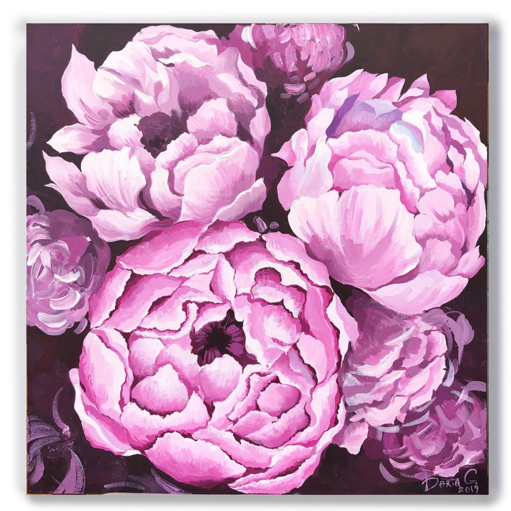 Интерьерная живопись цветы