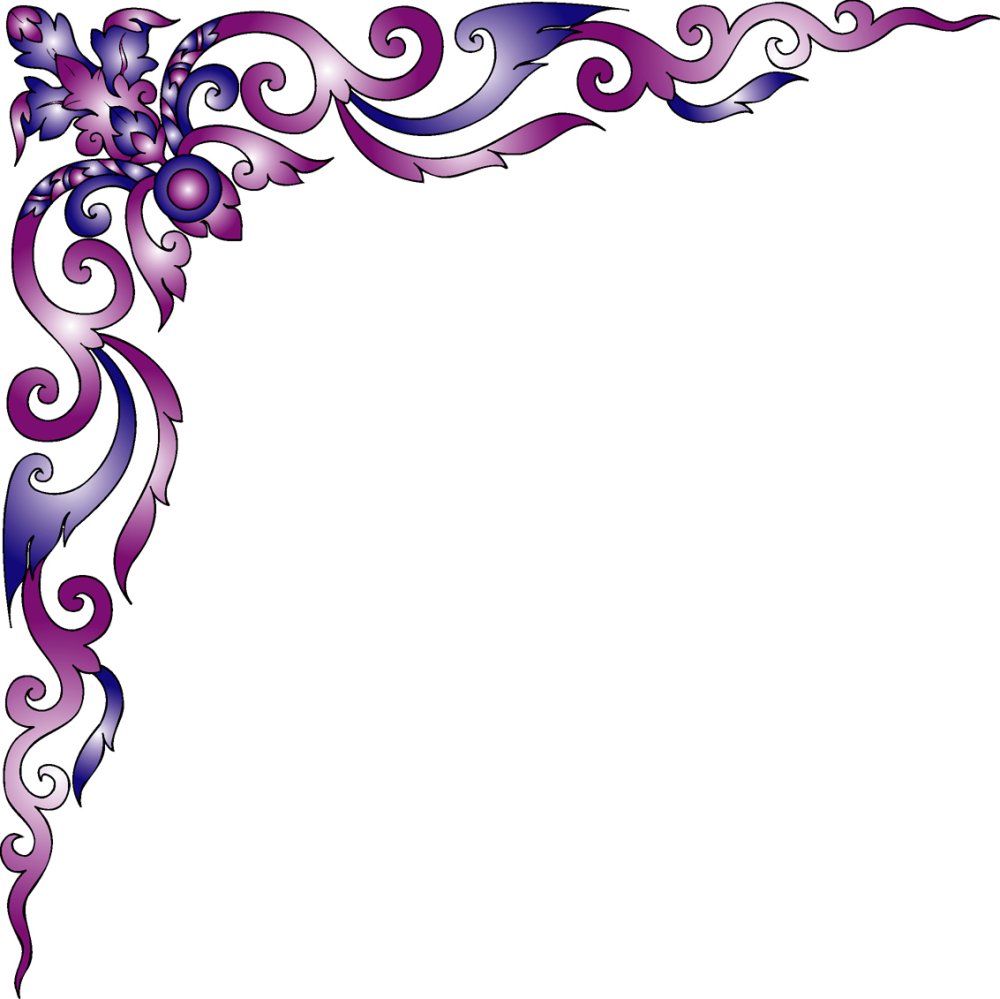 Рамка с угловым орнаментом