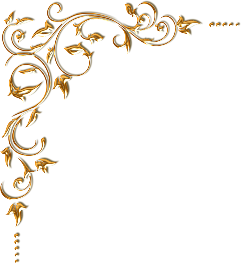 Золотые уголки красивые