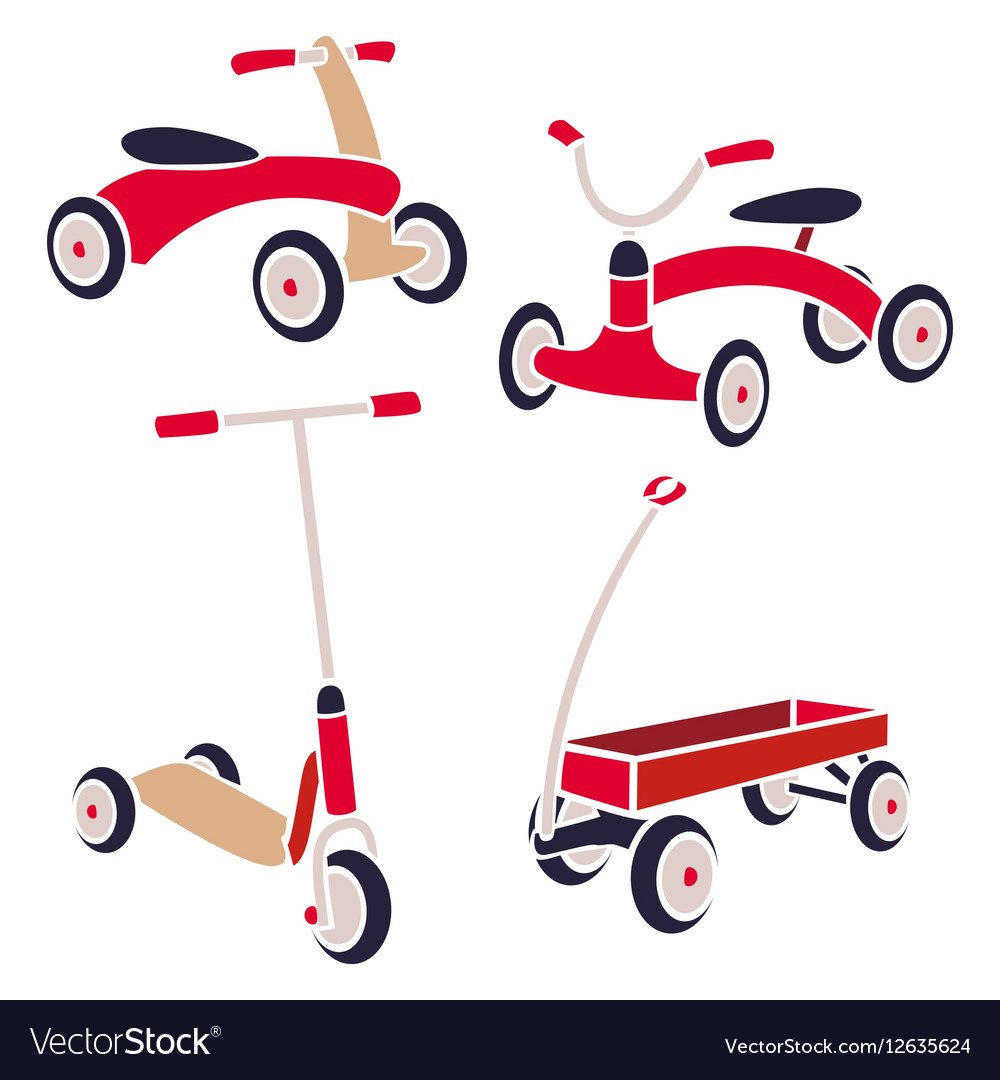 Самокаты векторы для детей для мальчика