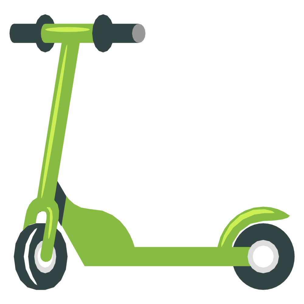 Самокат векторный