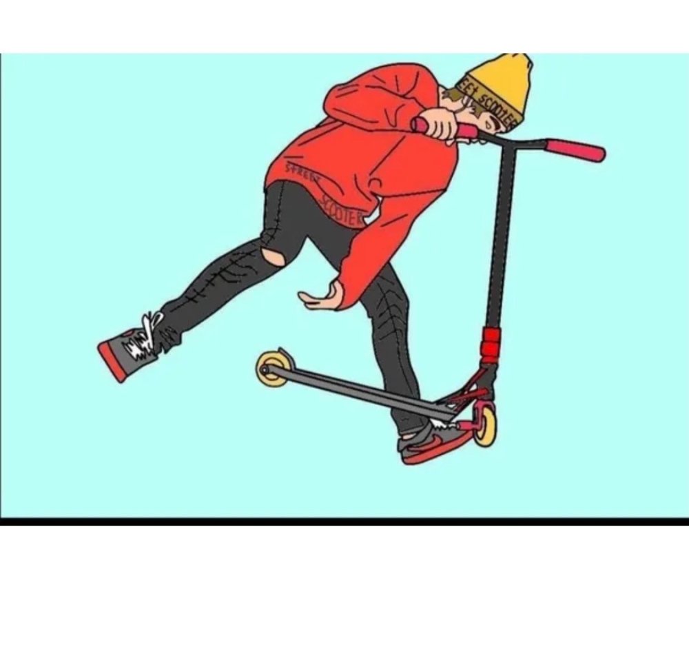 Самокат на аву