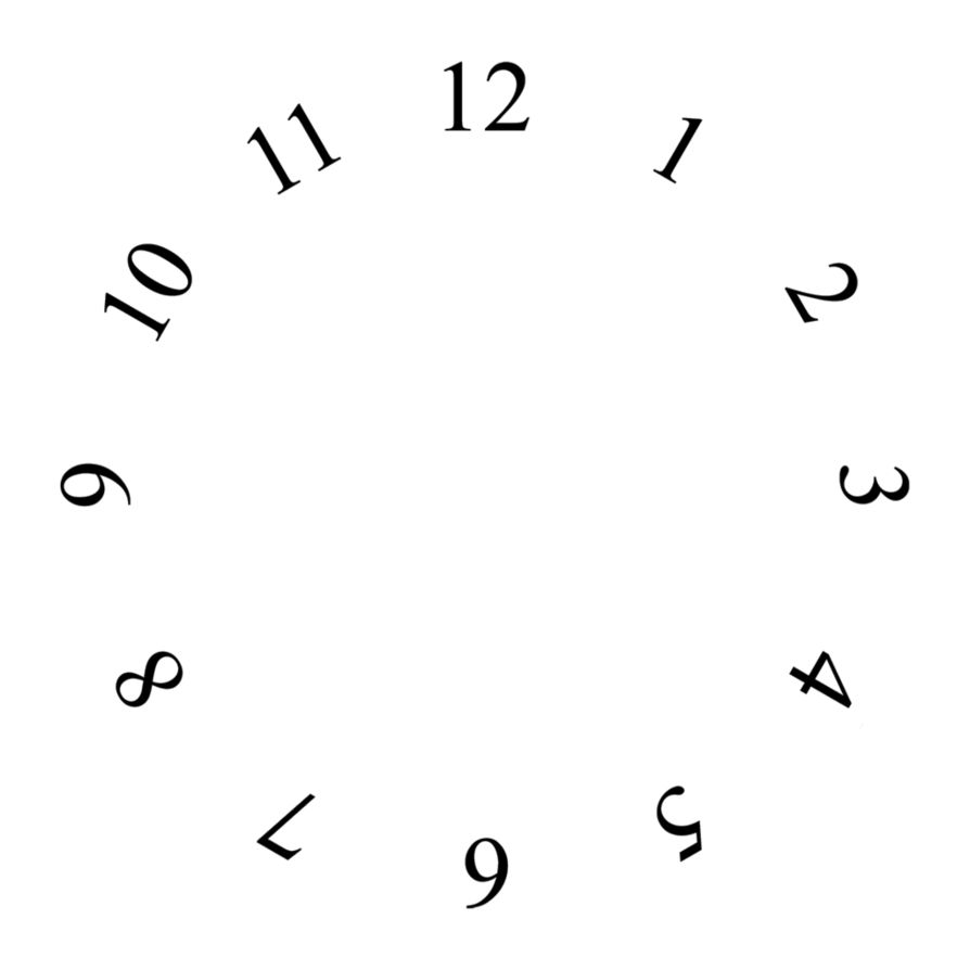 Циферблат без фона