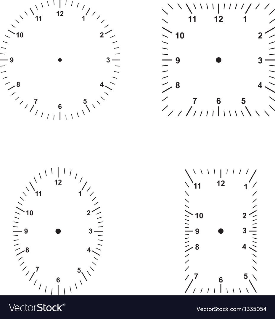 Рисунок циферблата 500x500