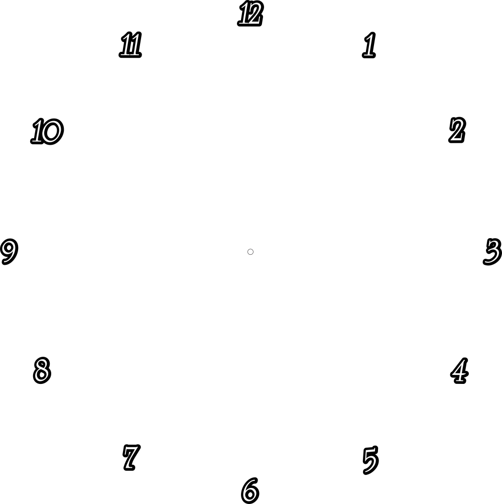 Циферблат квадратный