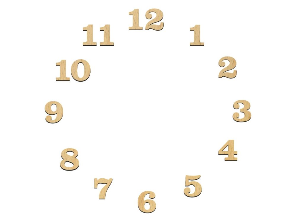 Цифры для циферблата