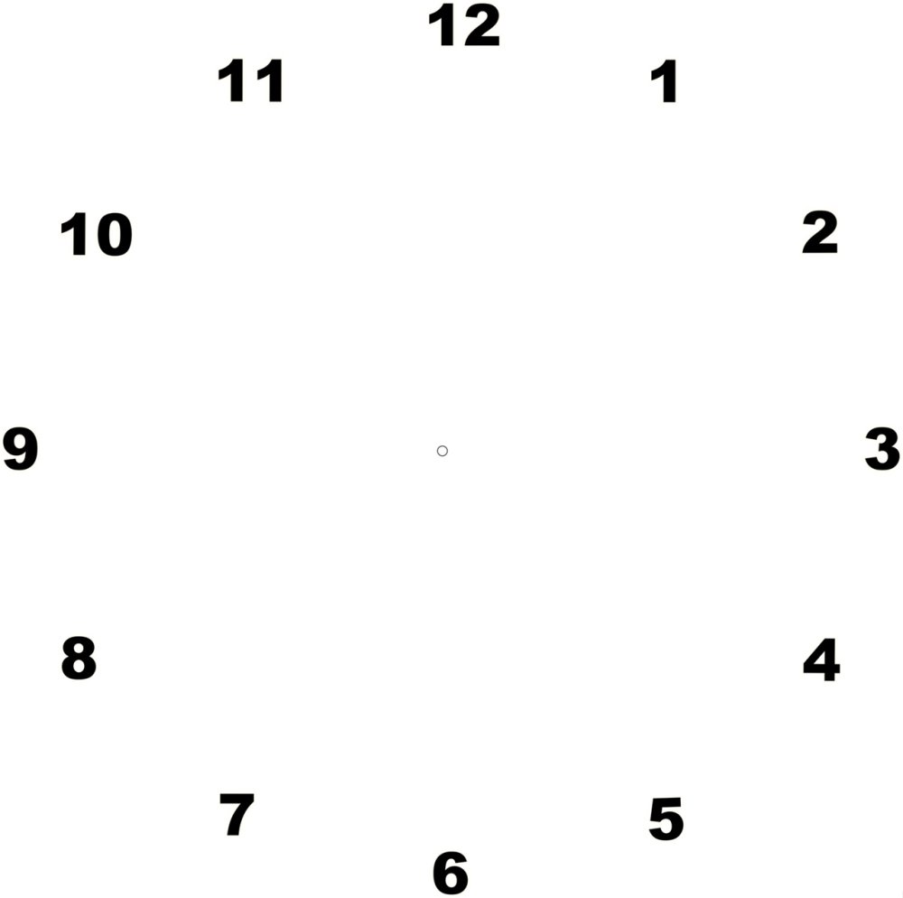 Циферблат квадратный