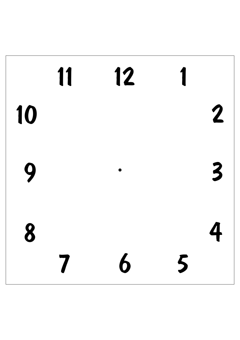 Циферблат прямоугольный