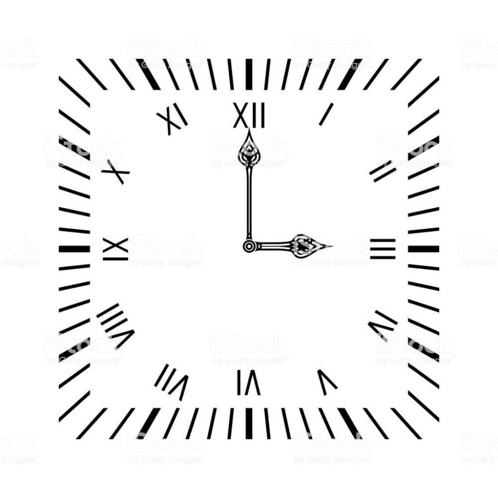 Циферблат квадратный на прозрачном фоне вектор