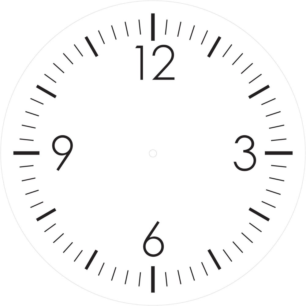 Трафарет для часов круглый