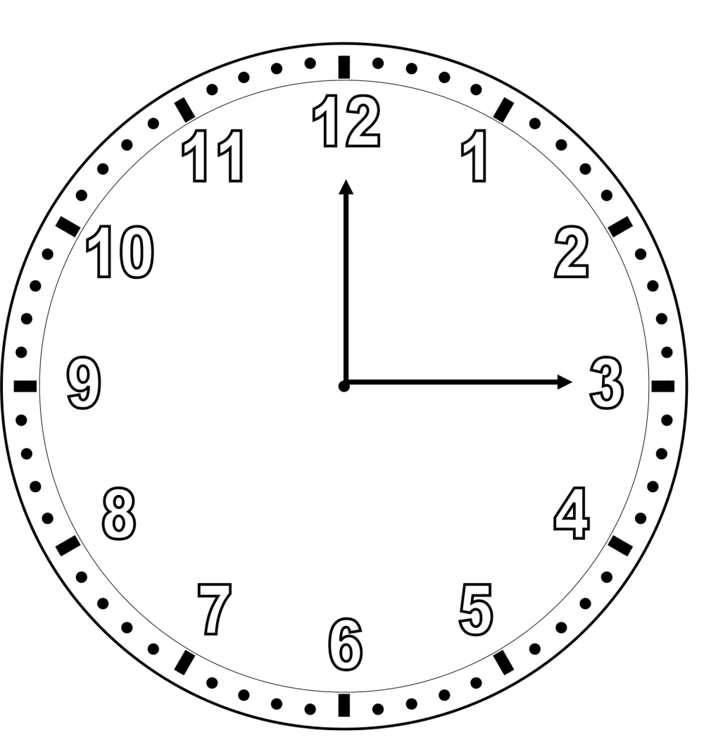 Циферблат часов для распечатки на принтере