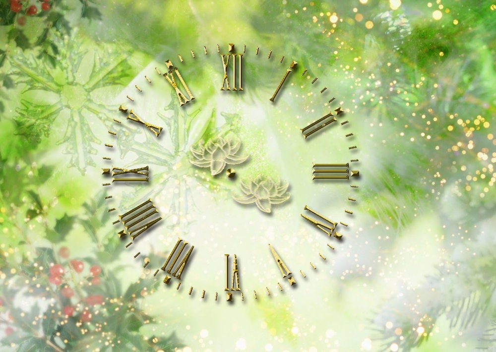 Фон с часами