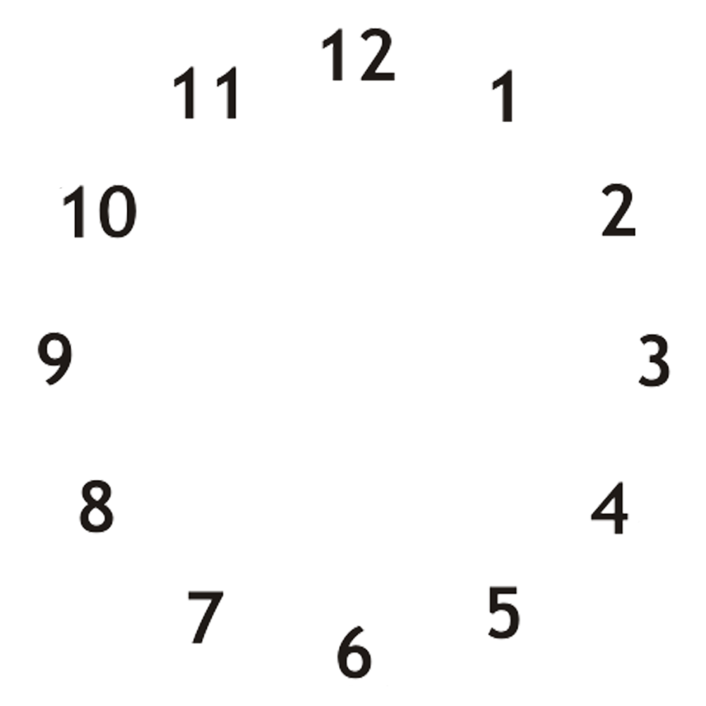 Циферблат на прозрачном фоне