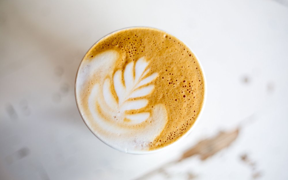 Кофе вид сверху