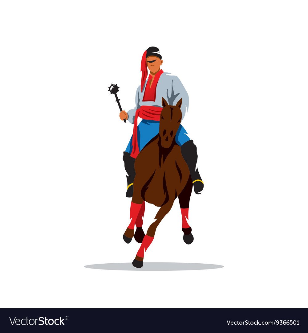 Казаки на белом фоне