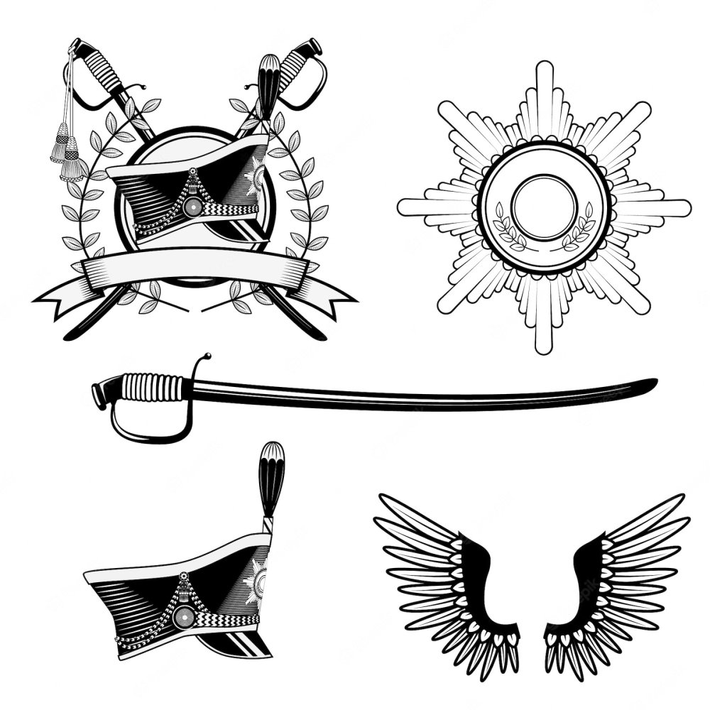 Гусарский кивер вектор