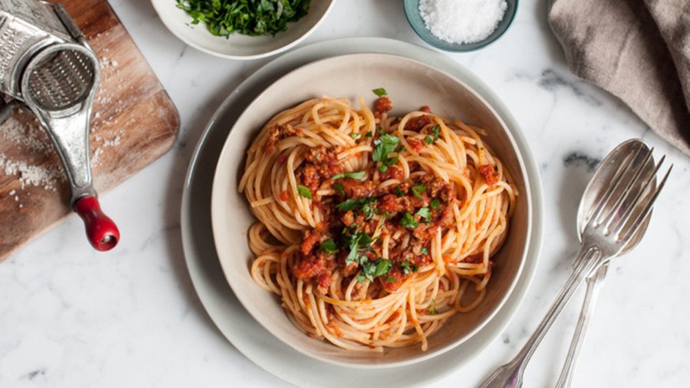 Итальянская паста сверху