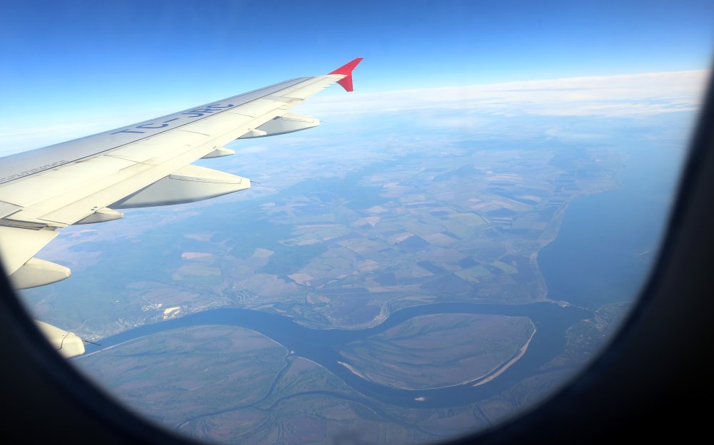 Фото земли с самолета