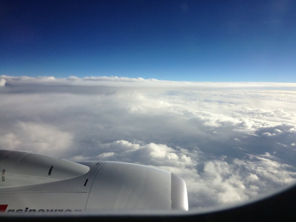 Вид из окна самолета