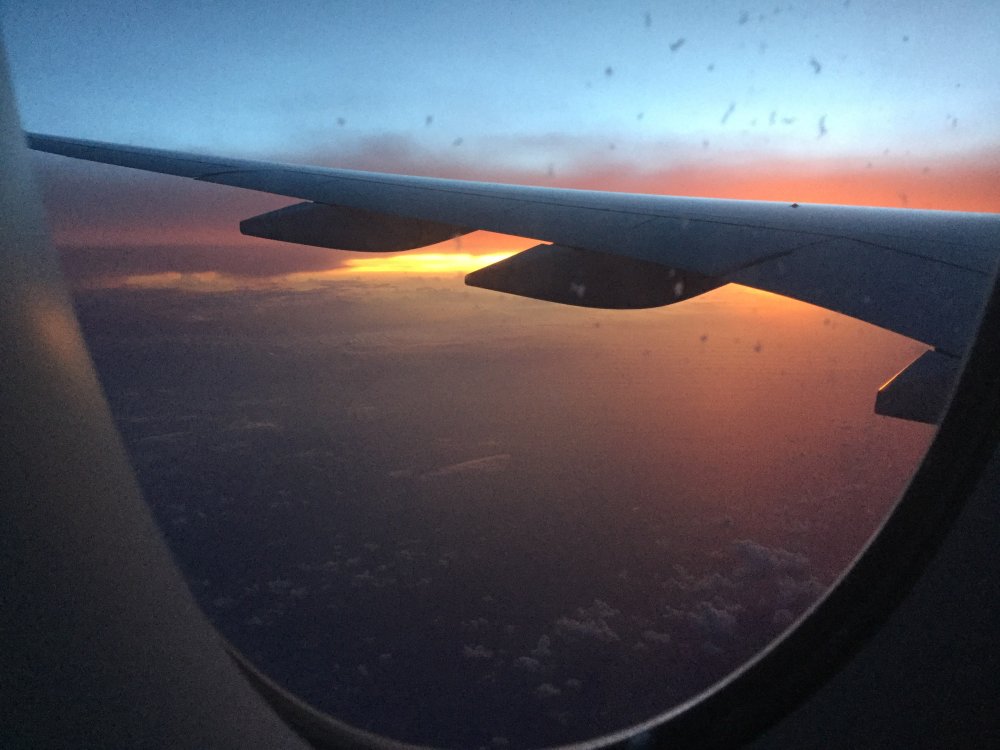 Красивый вид из самолета