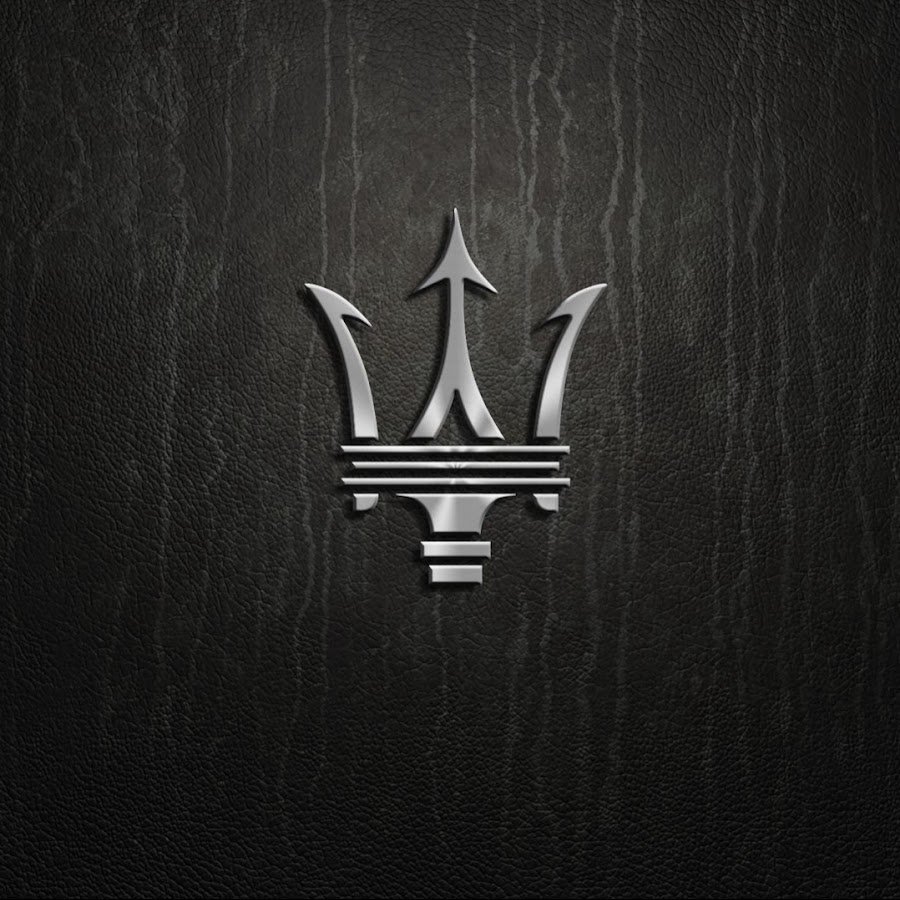 Чёрные обои на телефон с красным трезубец