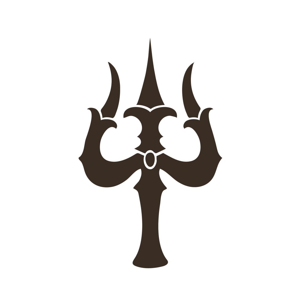 Украинский флаг с трезубом