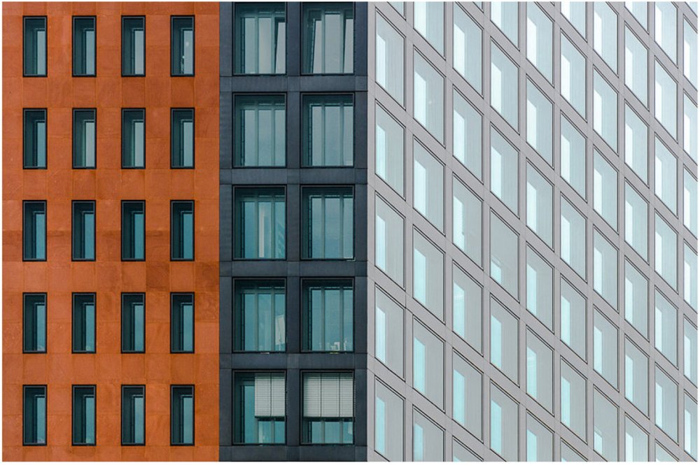 Фасады многоэтажных жилых домов