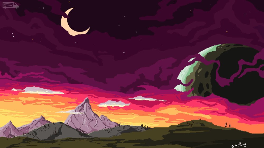 Пиксельный пейзаж