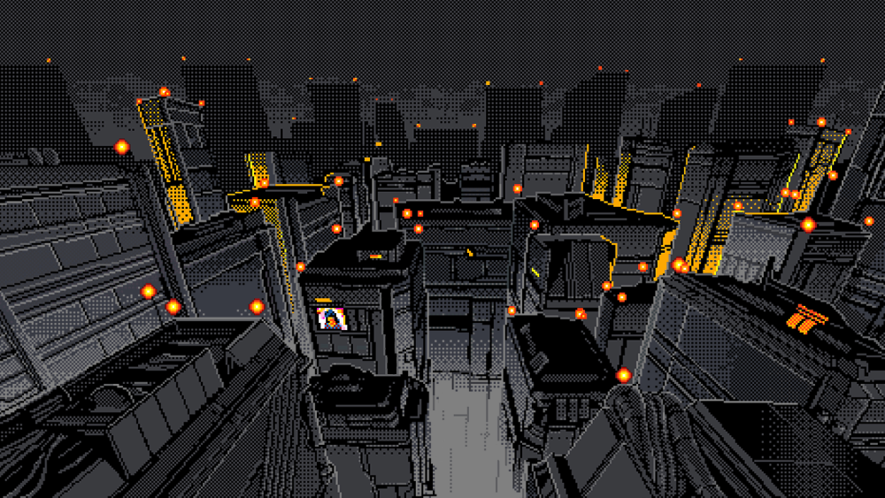 Пиксельный город