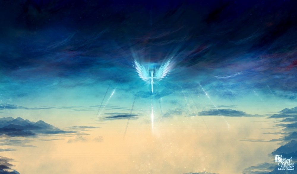 Ангел в небе арт