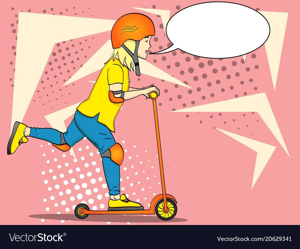 Поп арт самокат