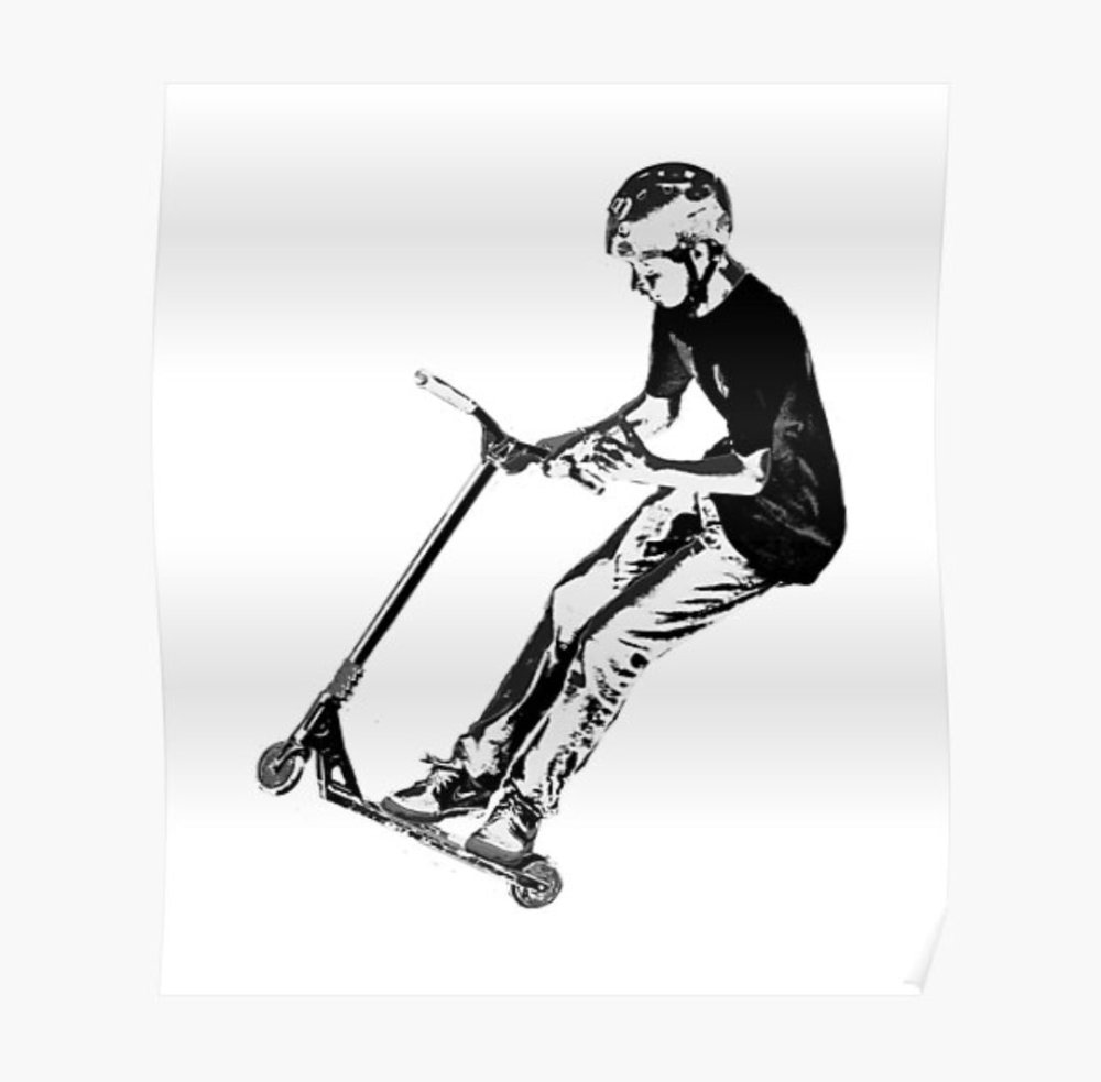 Трафарет на самокат