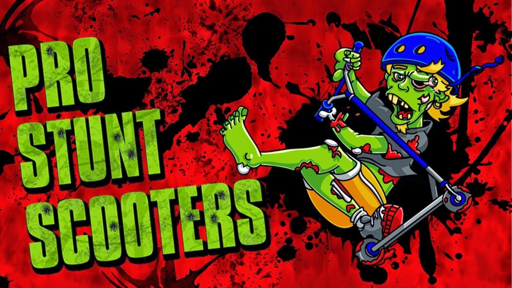 Мальчик катается на самокате