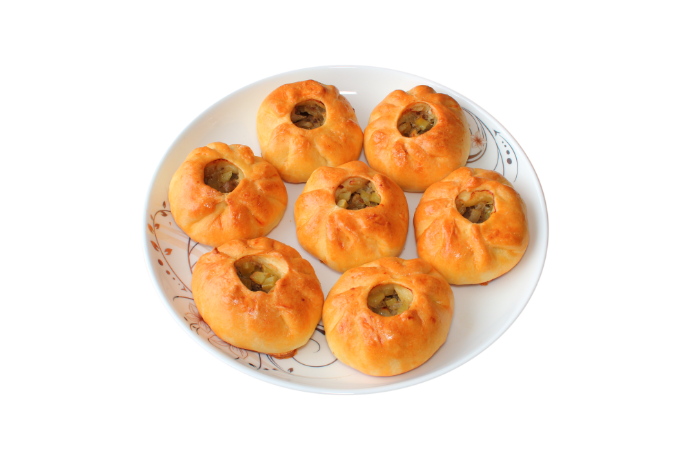 Пирожки печеные формы