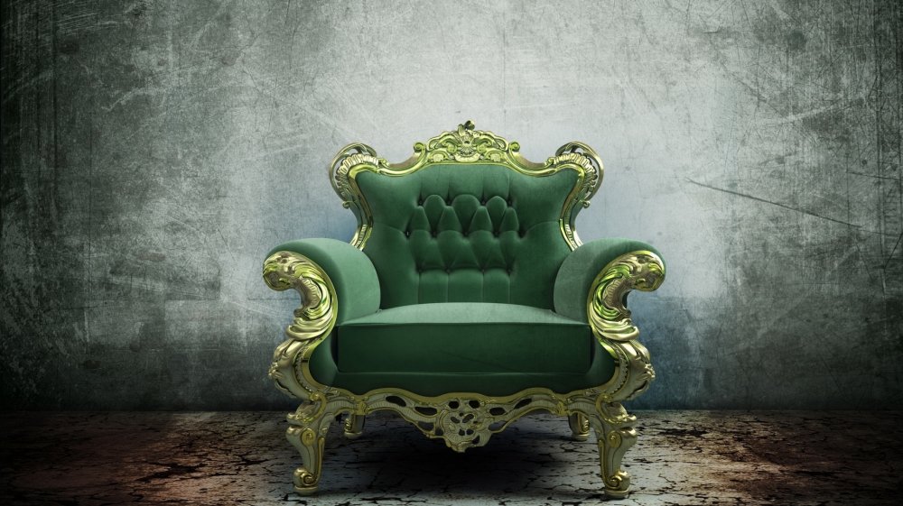 Горящий стул арт