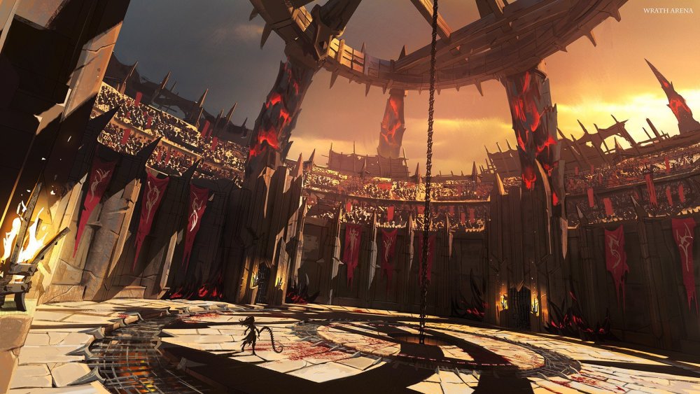 Гладиаторская Арена фэнтези арт