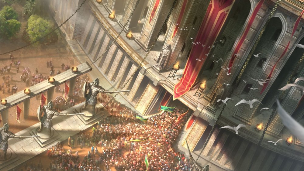 Гладиаторская Арена фэнтези арт