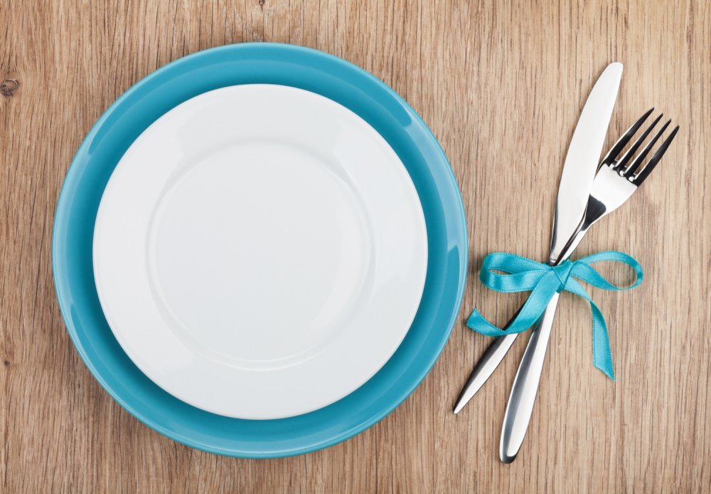 Тарелка вилка нож