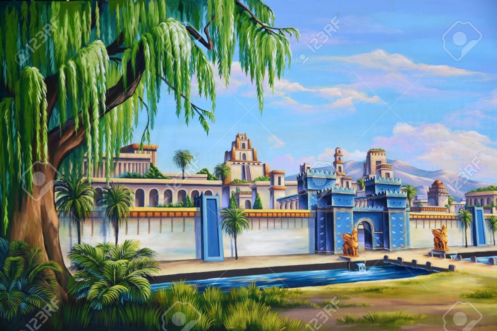 Как нарисовать город Вавилон легко и красиво