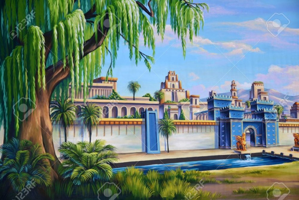 Город Вавилон рисунок