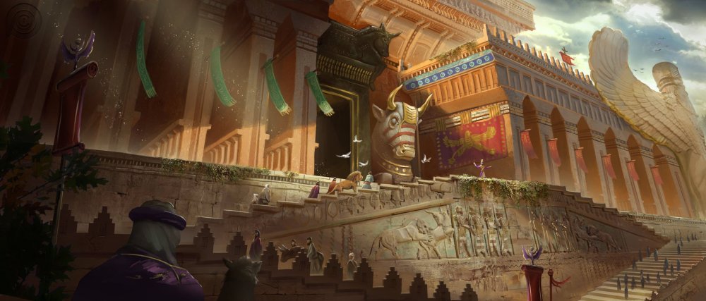Древний Египет арт фэнтези дворец