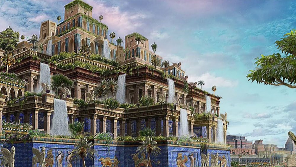 Висячие сады ассирийской царицы Семирамиды в Вавилоне