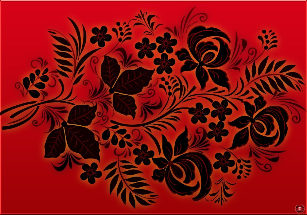 Хохлома паттерн вектор