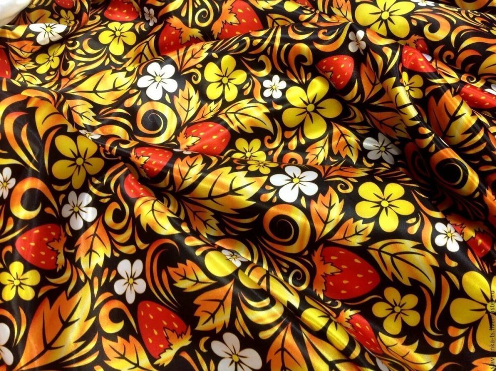 Хохломская роспись паттерн