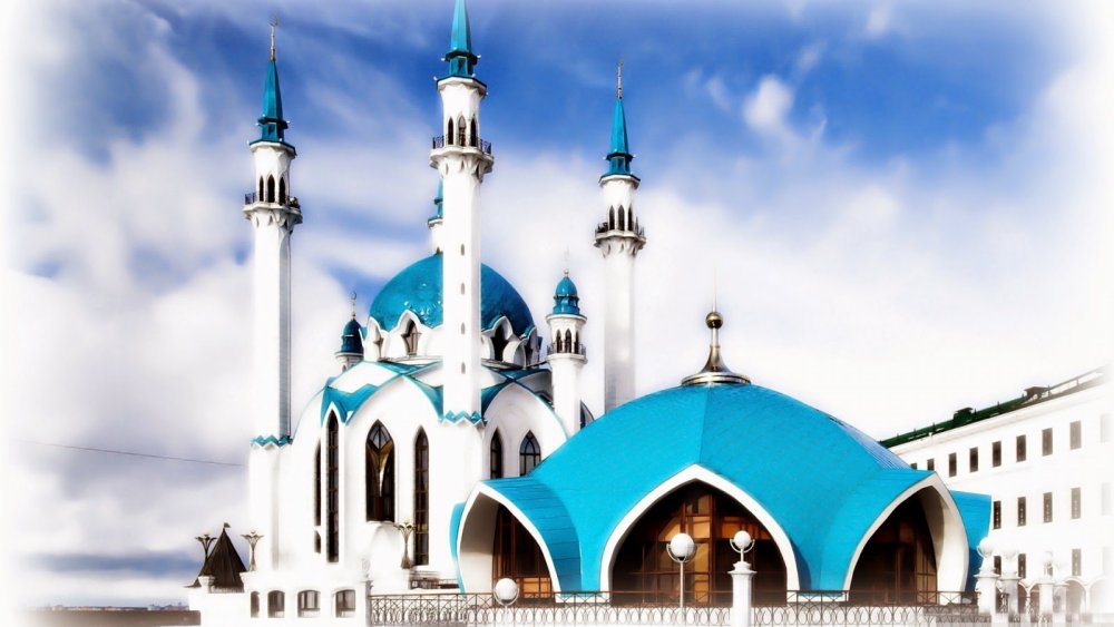 Мечеть кул-Шариф в Казани рисунок