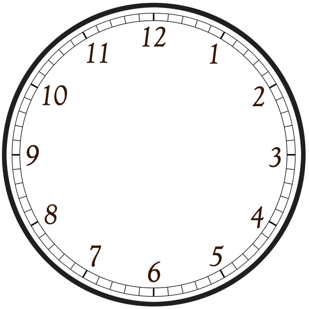 Циферблат шаблон
